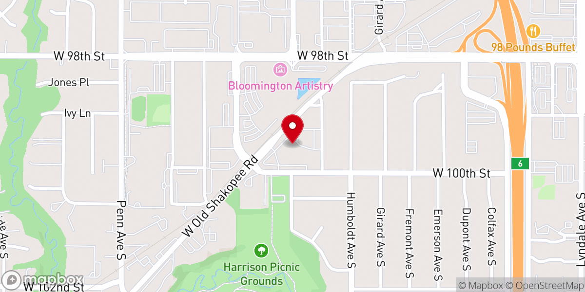 Map showing location of St Luke's Lutheran Church & Preschool