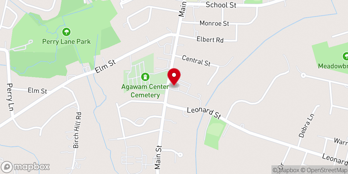Map showing location of In the Beginning Preschool, Agawam MA