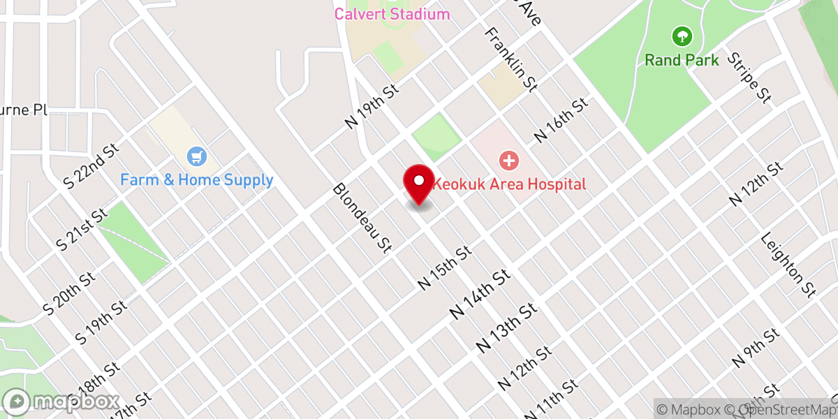 Map showing location of Faith Open Bible Fellowship