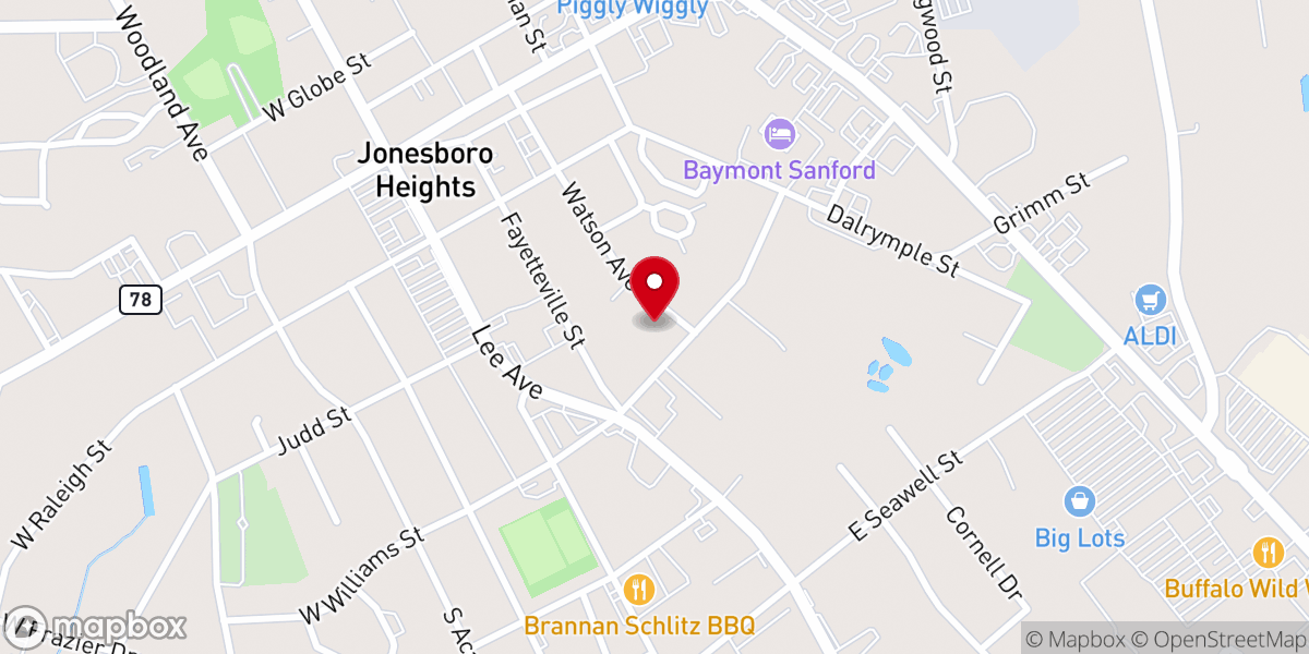 Map showing location of Ebenezer Manantial Church