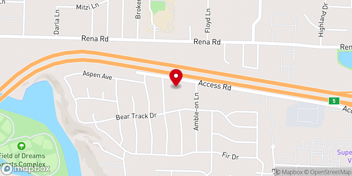 Map showing location of Van Buren Church of Christ