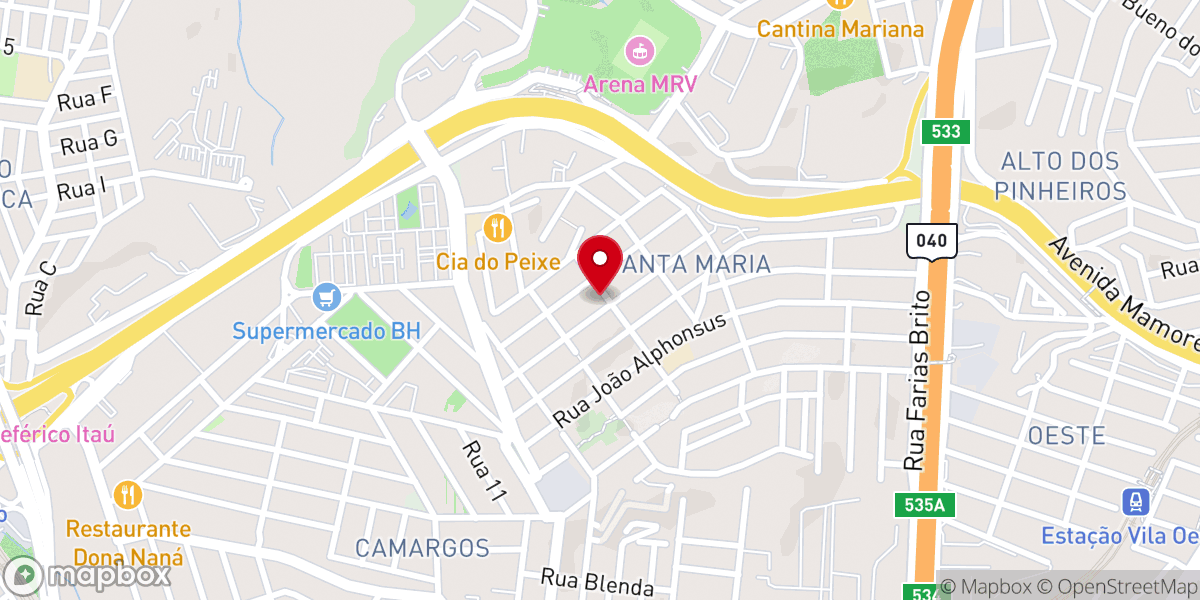 Map showing location of Igreja Evangélica Assembléia de Deus