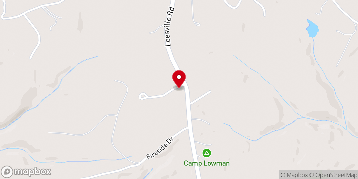 Map showing location of Huddleston Church of God of Prophecy