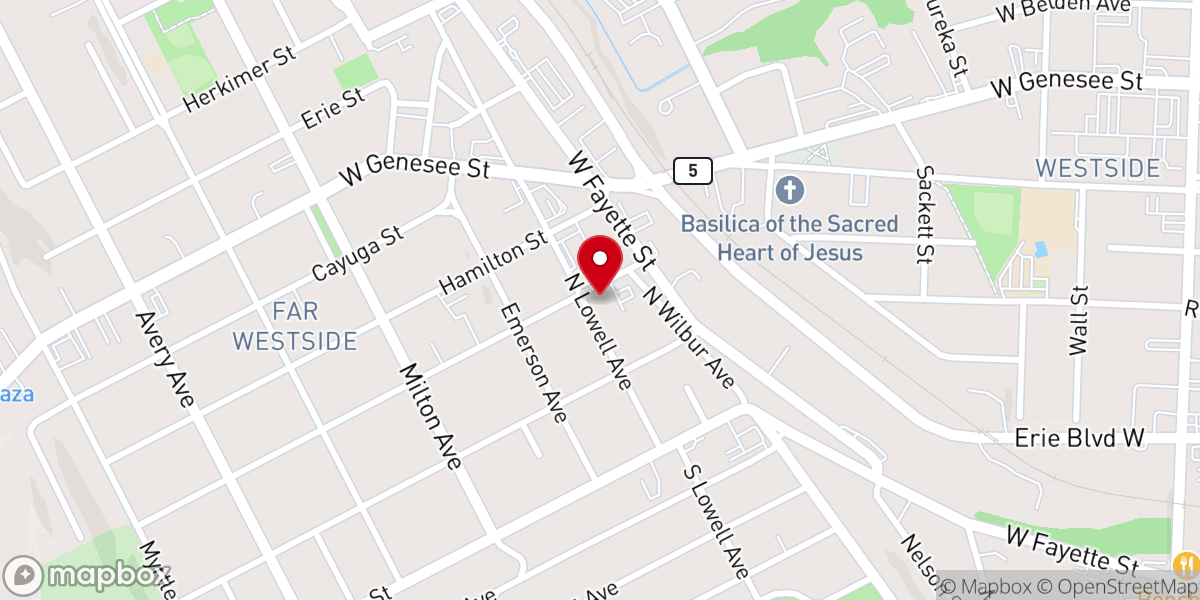 Map showing location of St Patrick's Church Hall