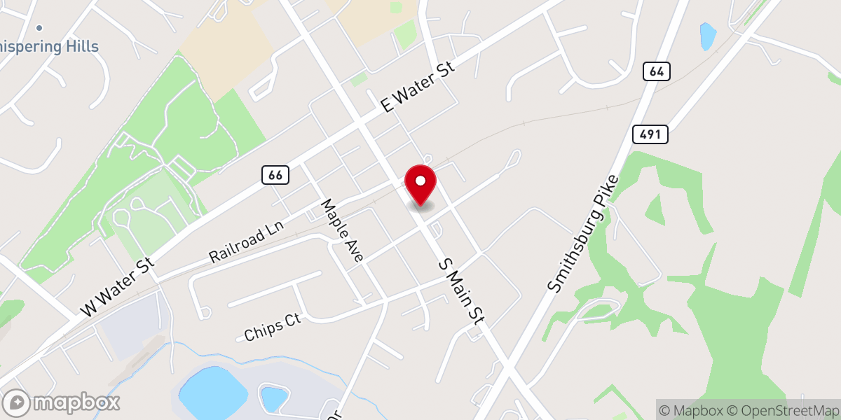 Map showing location of St Paul's United Methodist Church