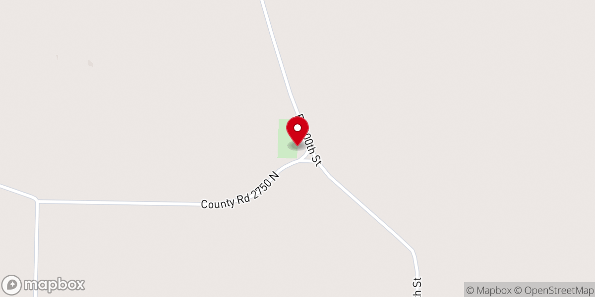 Map showing location of Ebenezer Methodist Episcopal Chapel