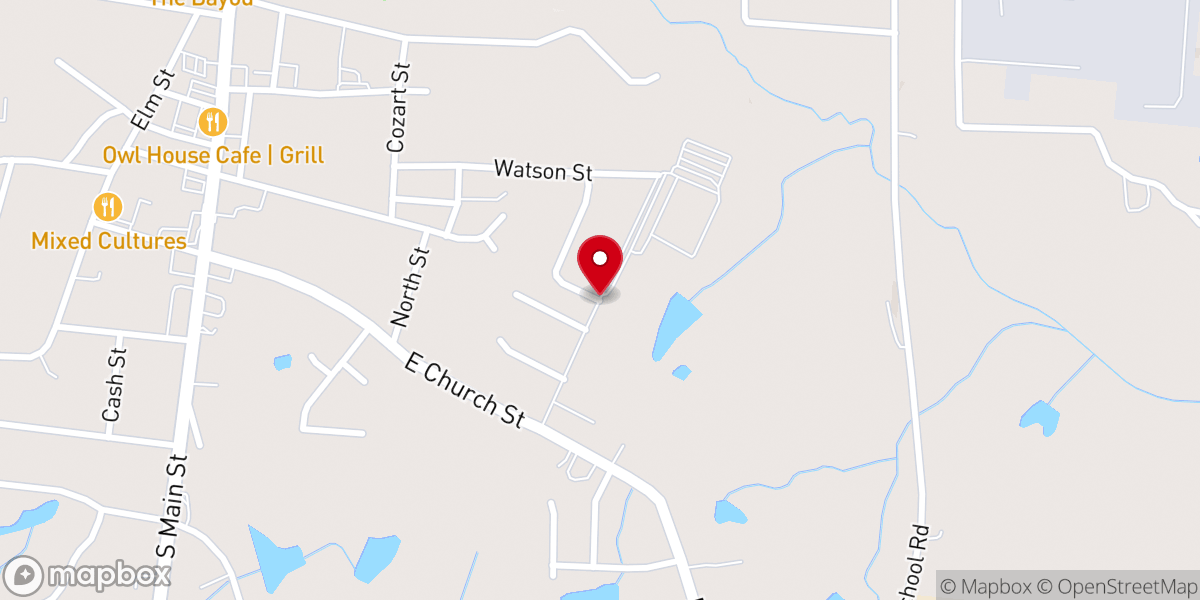 Map showing location of Christian Faith Center Of Creedmoor - Food Distribution Center