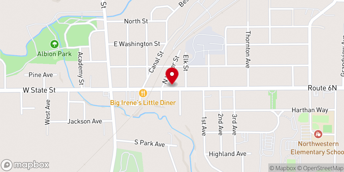 Map showing location of The Church of Pentecost, PIWC - Erie Assembly