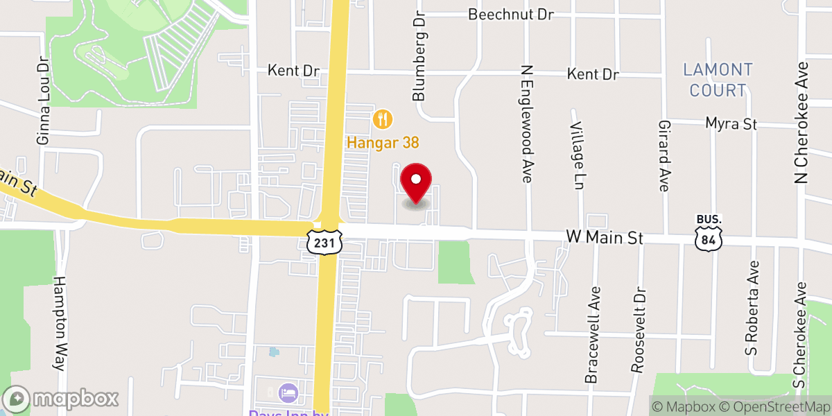 Map showing location of Good Shepard Catholic Church