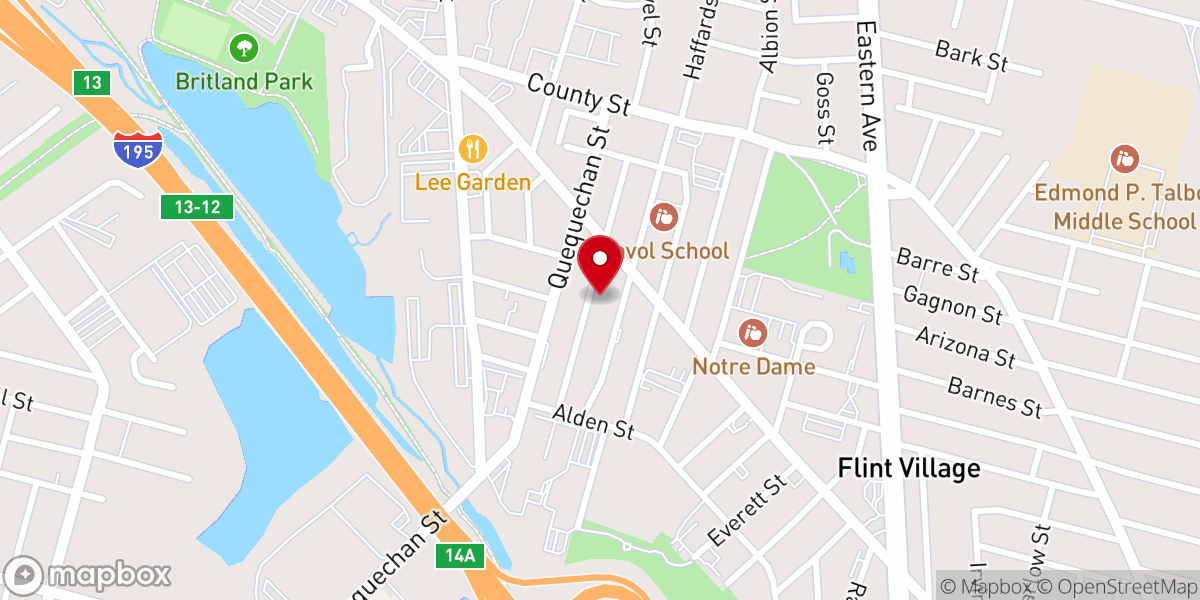 Map showing location of Calvary United Presbyterian