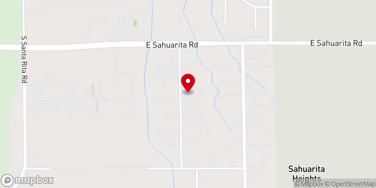 Map showing location of Iglesia Bautista De Sahuarita (Alfarero Baptist Schools)
