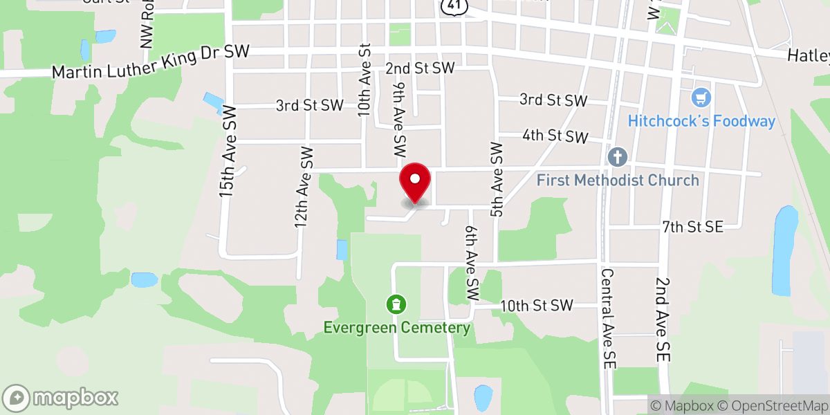Map showing location of New Bethel AME Church - Food Distribution Center