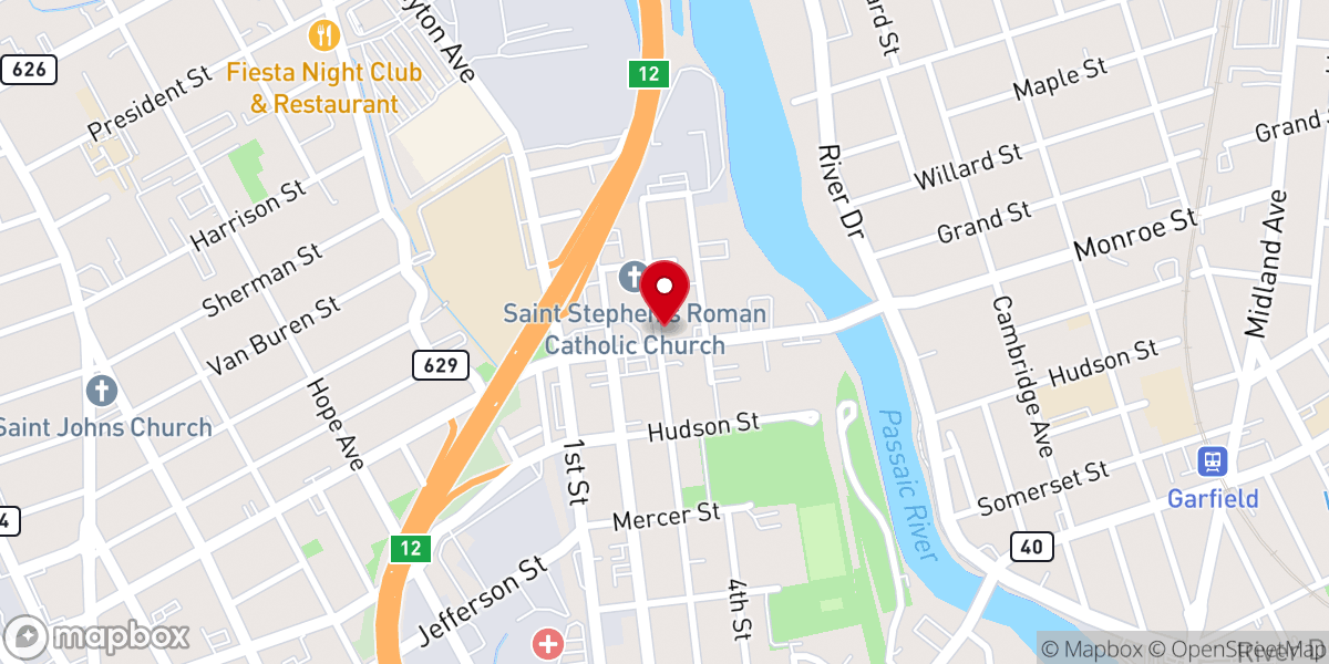 Map showing location of SS Peter & Paul Russian Orthodox Cathedral