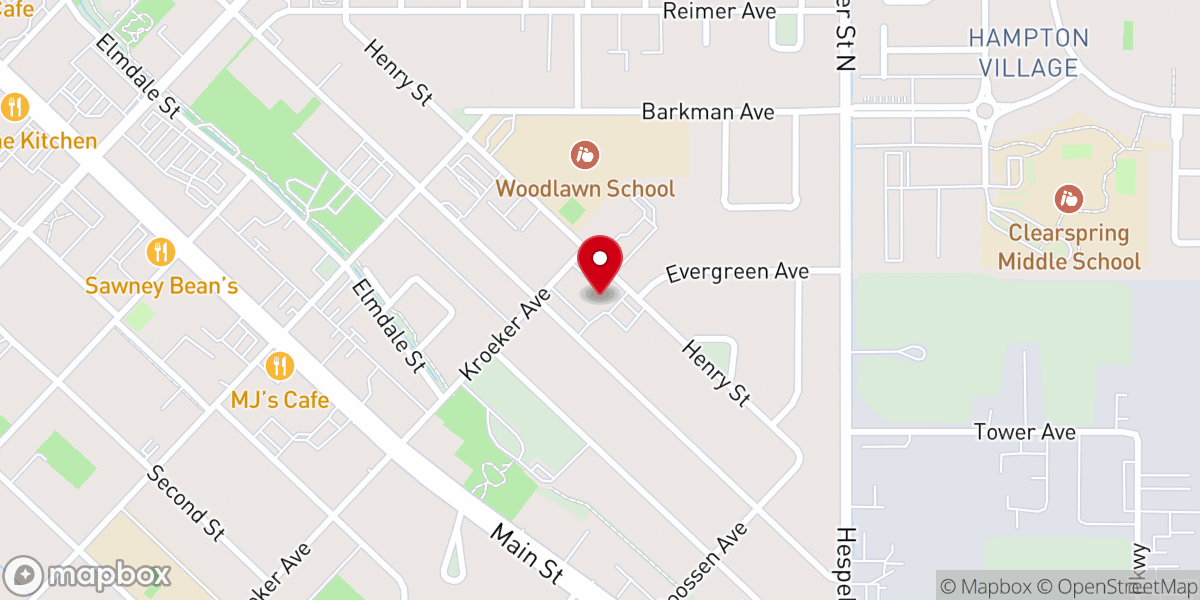 Map showing location of Steinbach CMC