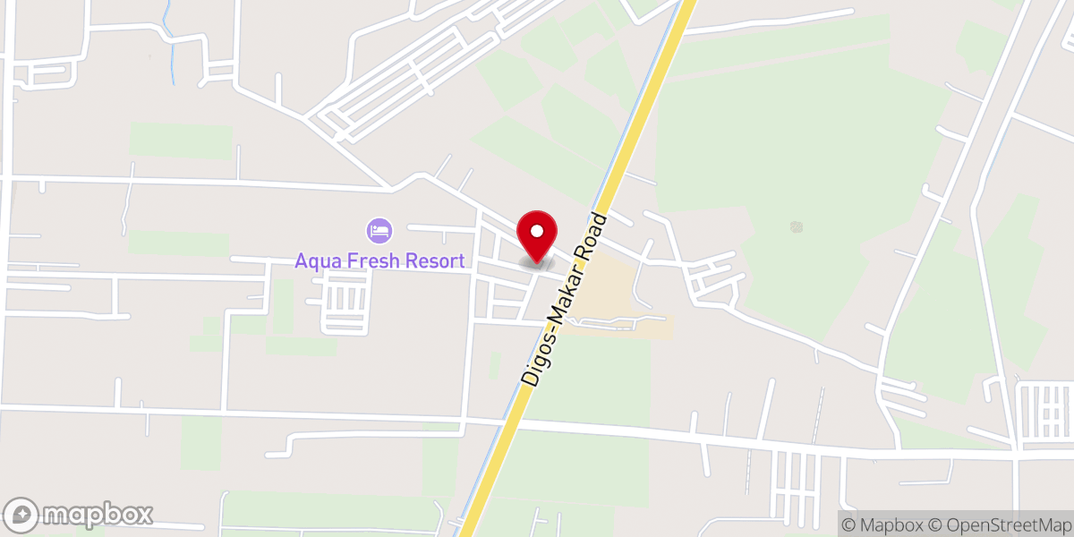 Map showing location of Katangawan Baptist Church