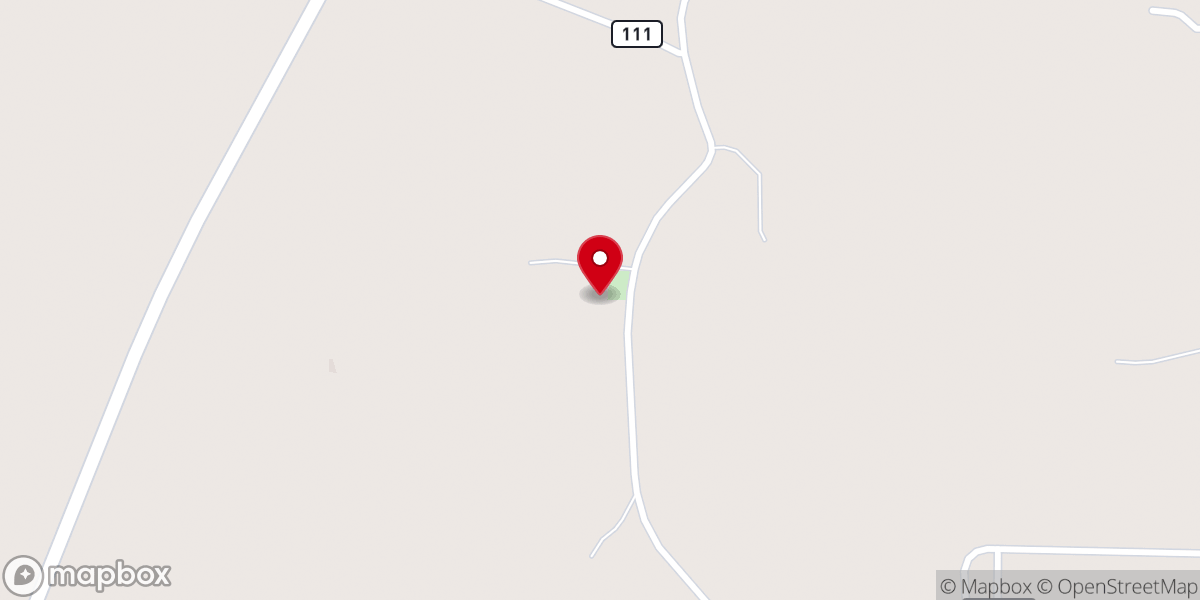 Map showing location of McFarland Church