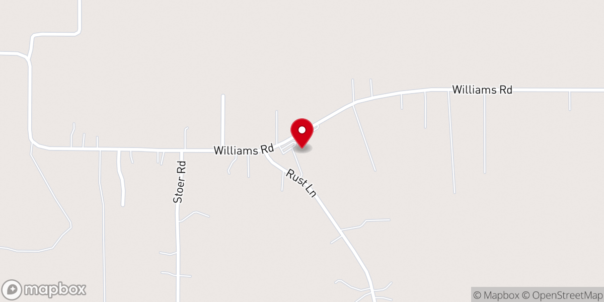 Map showing location of First Baptist Church