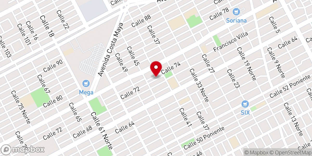 Map showing location of Parroquia San Juan Maria Vianey
