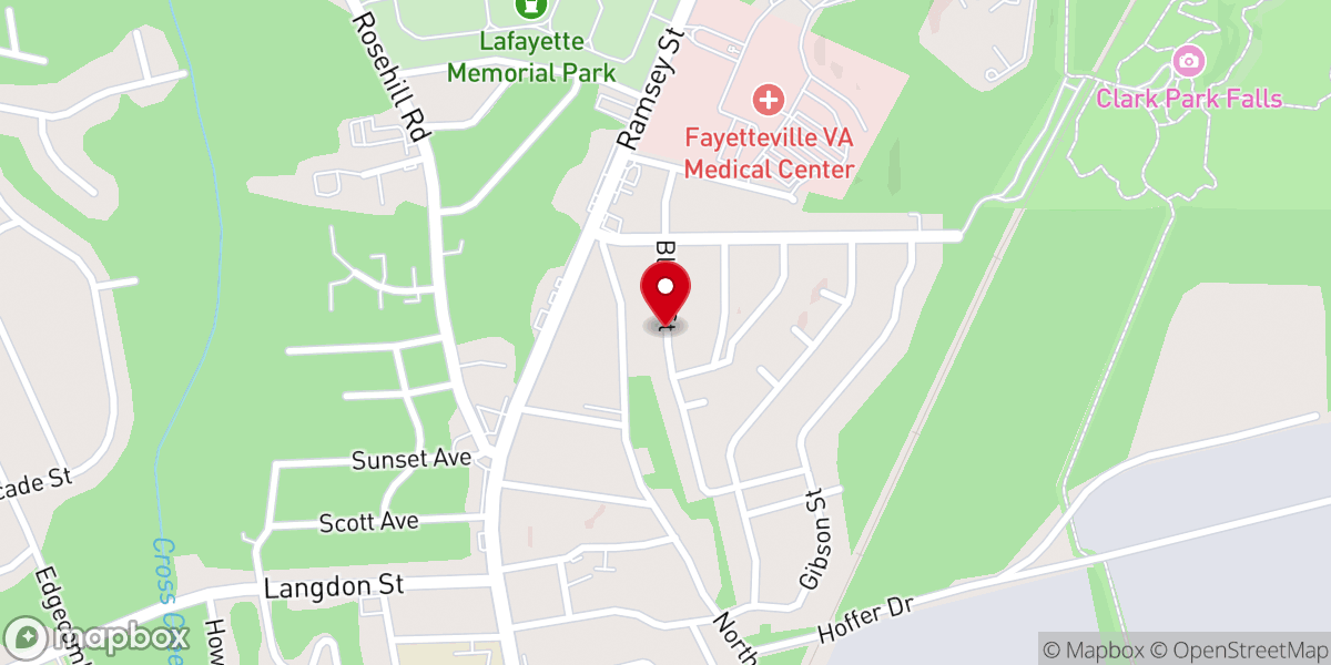 Map showing location of The Liberty Center Inc