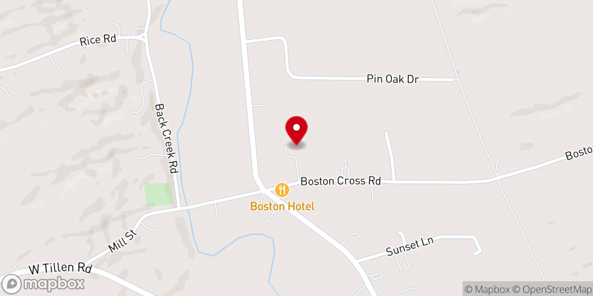 Map showing location of St John the Baptist RC Church