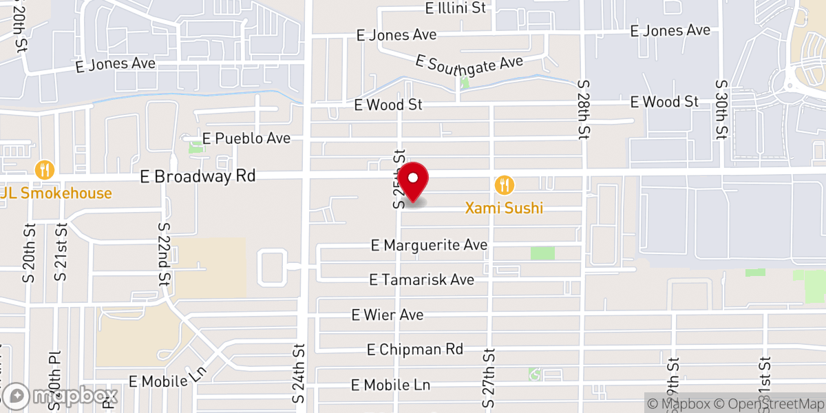 Map showing location of St Peters Jacobite Church Phoenix