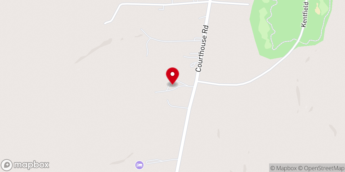 Map showing location of King of Glory Lutheran Church