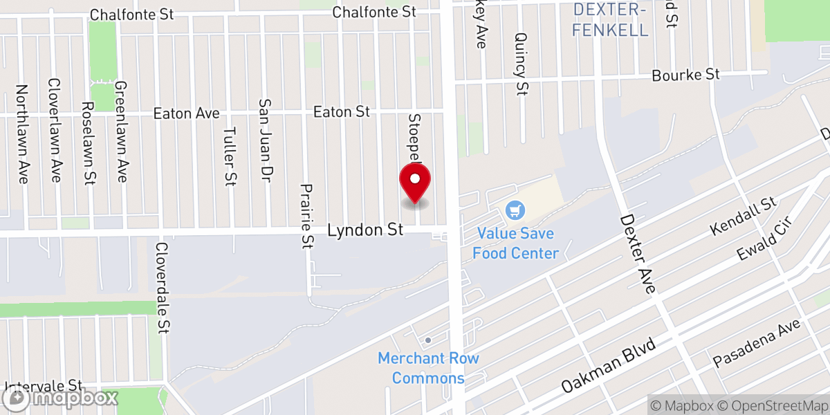 Map showing location of Union Grace Missionary Baptist Church