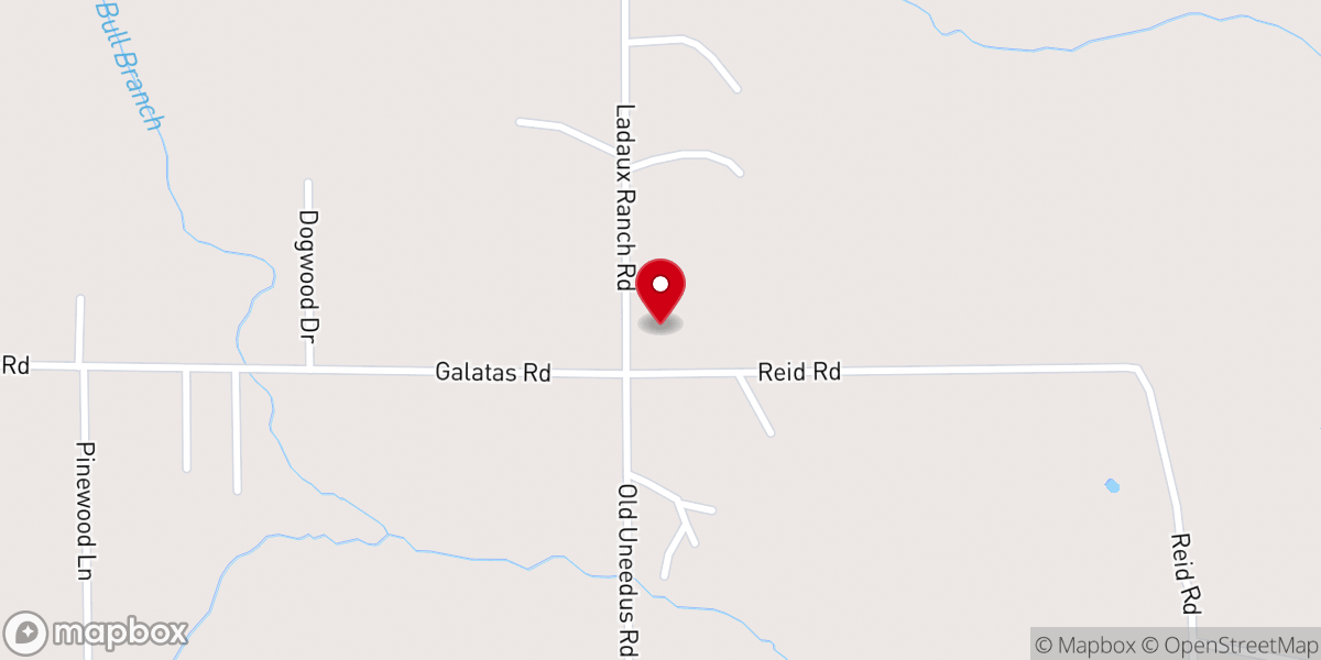 Map showing location of Lee Valley Baptist Church