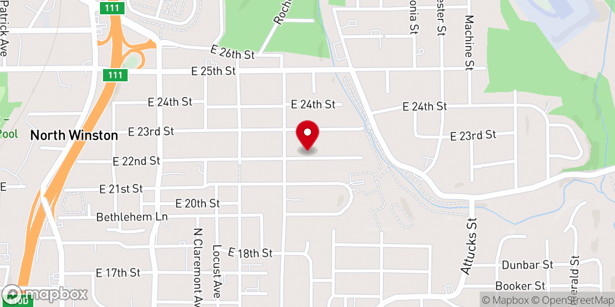 Map showing location of Mt Calvary Holy Church