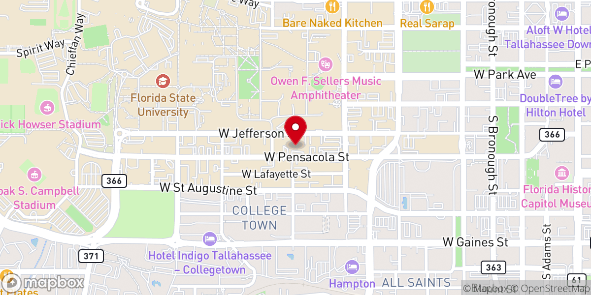Map showing location of University Episcopal Church - Chapel of the Resurrection