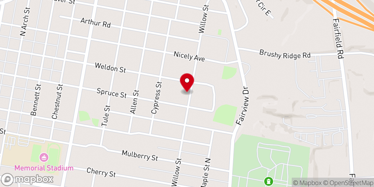 Map showing location of Lynn Allen Wheeler