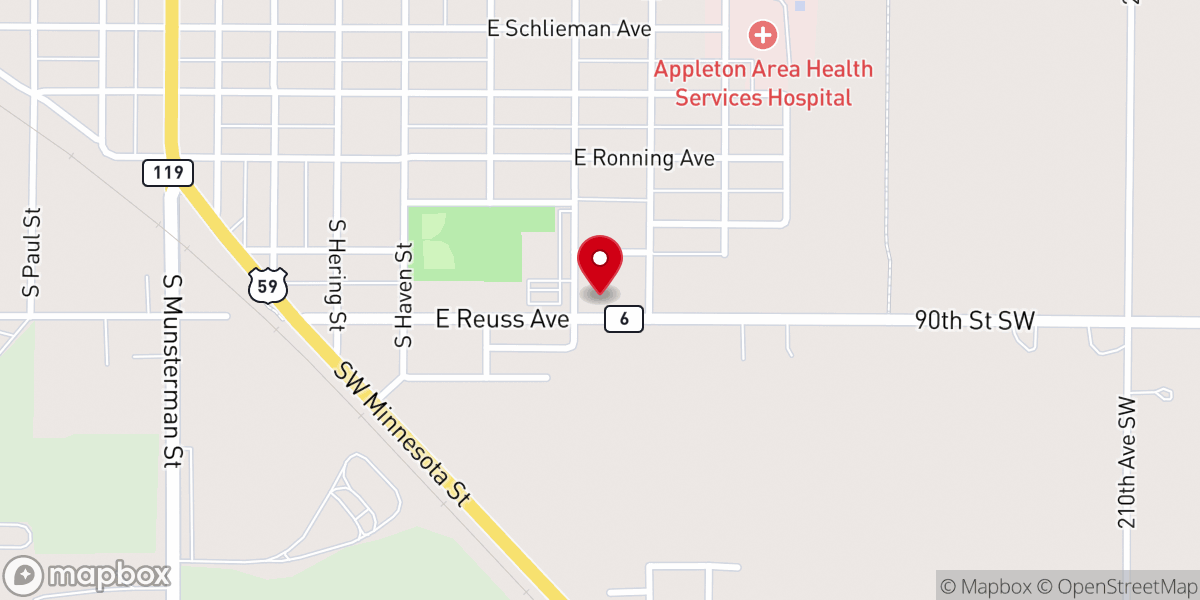 Map showing location of St. John St. Joseph Center