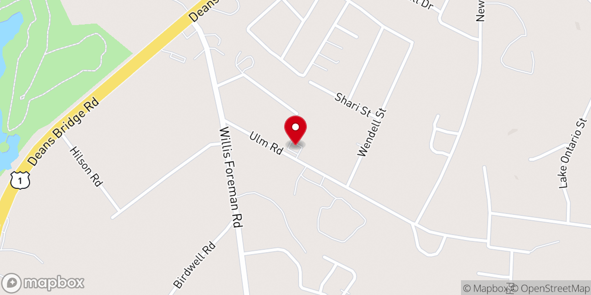 Map showing location of Shekinah Tabernacle
