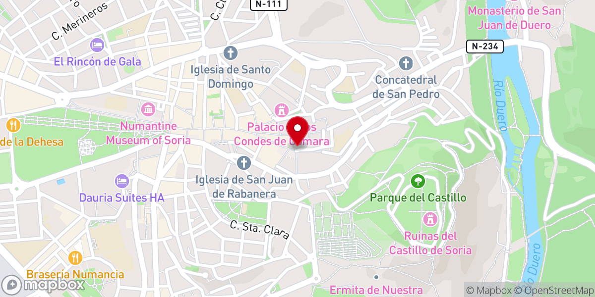 Map showing location of Silla de Leonor