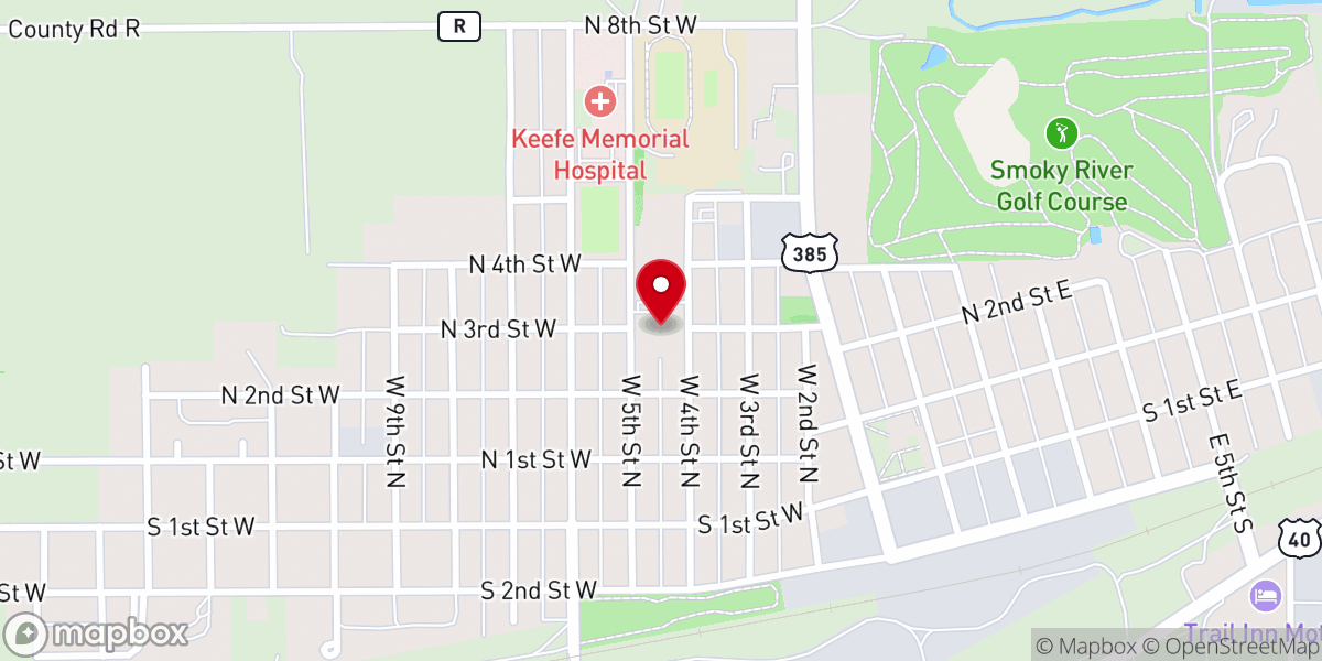 Map showing location of Church Alive