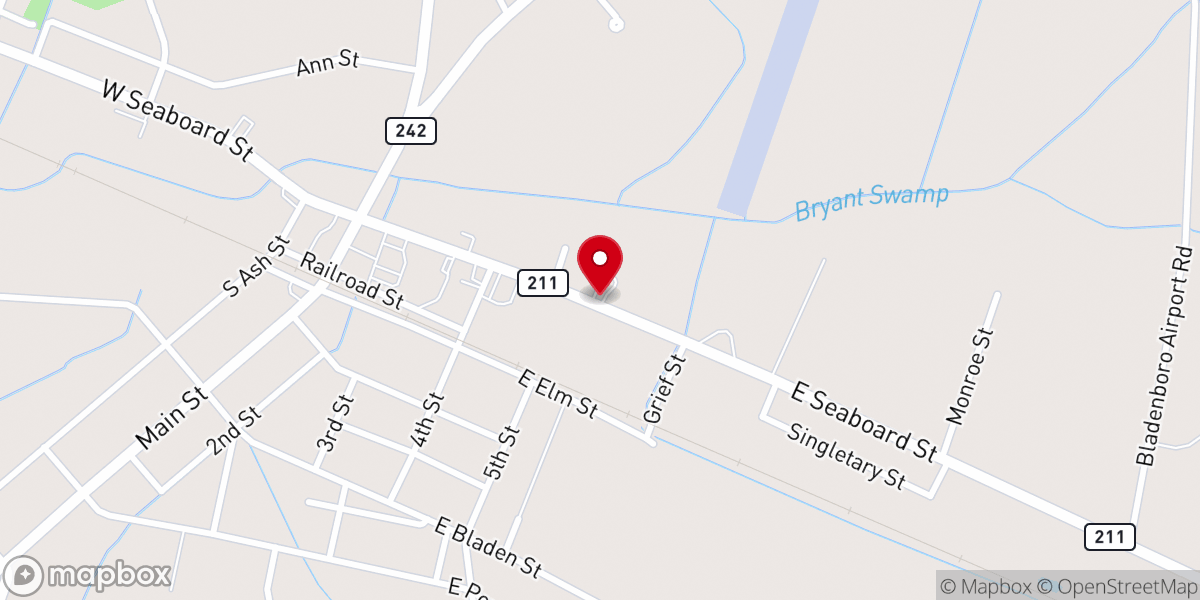Map showing location of Saint Luke A.M.E. Zion Church
