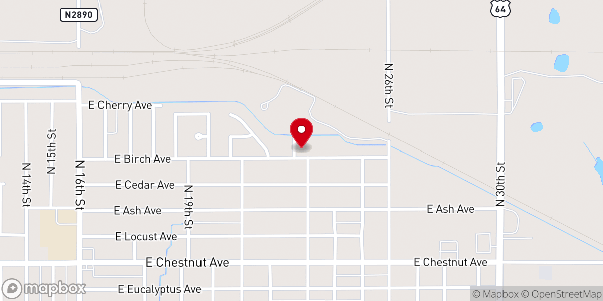 Map showing location of New Life Enid