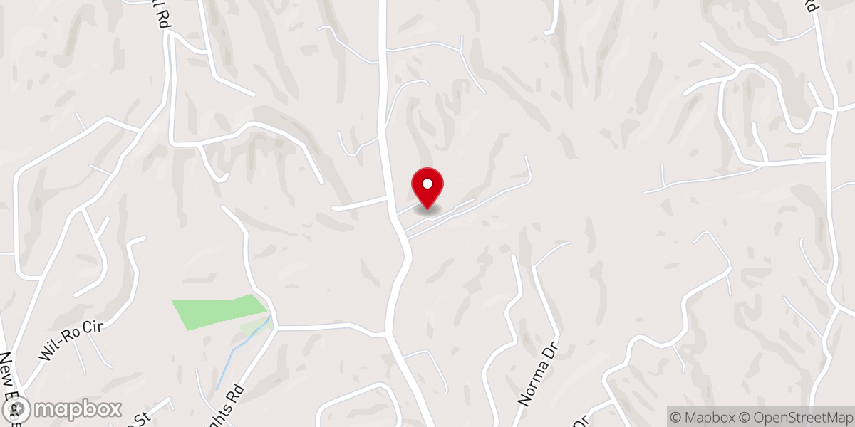 Map showing location of Bible Way Baptist Church