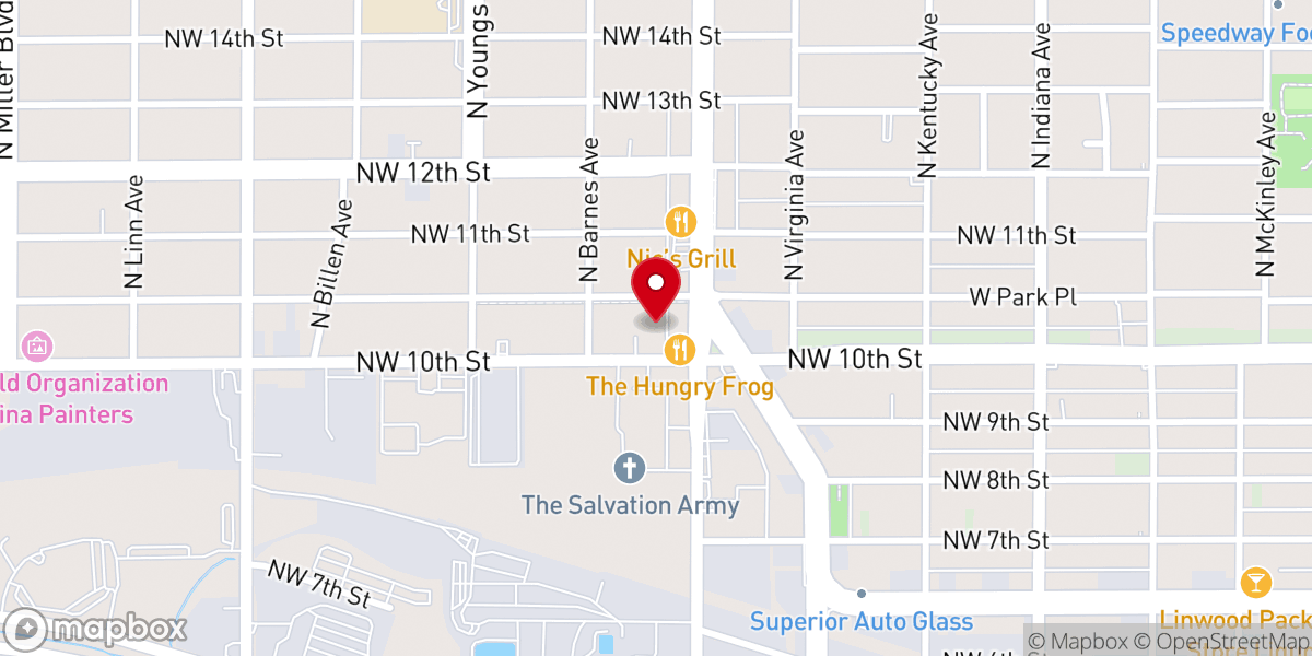 Map showing location of Pennsylvania Avenue Church of the Nazarene
