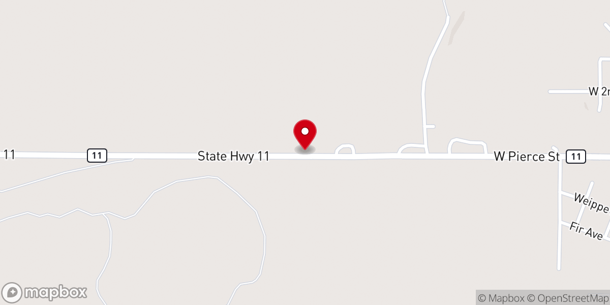 Map showing location of Mountain Meadow Baptist Church