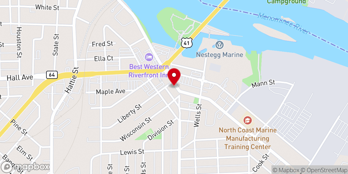 Map showing location of Cornerstone Christian Fellowship