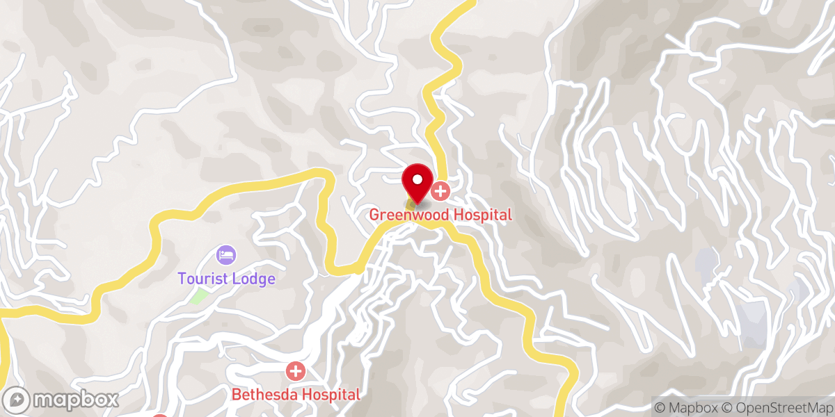 Map showing location of Bawngkawn Presbyterian Church