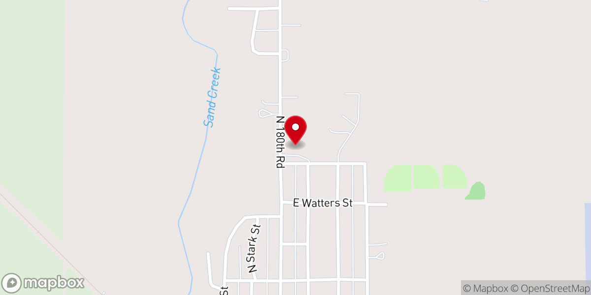 Map showing location of Bennington Bible Church