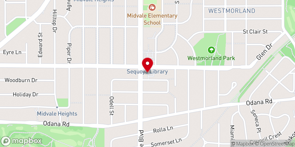 Map showing location of Midvale Community Lutheran Church ELCA