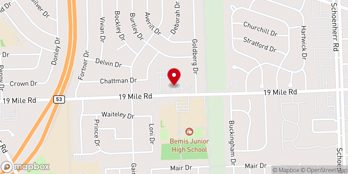Map showing location of Abigayle Ministries