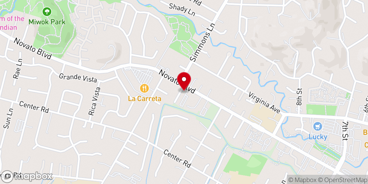 Map showing location of The Hills Church