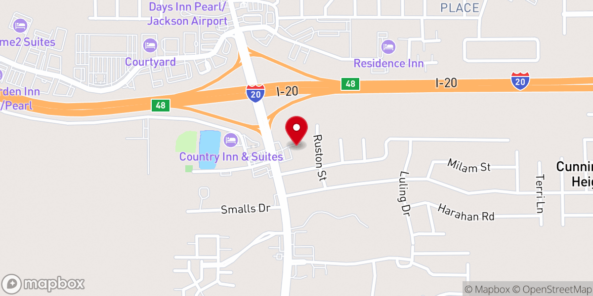 Map showing location of Iglesia Evangelica Jesus El Buen Pastor