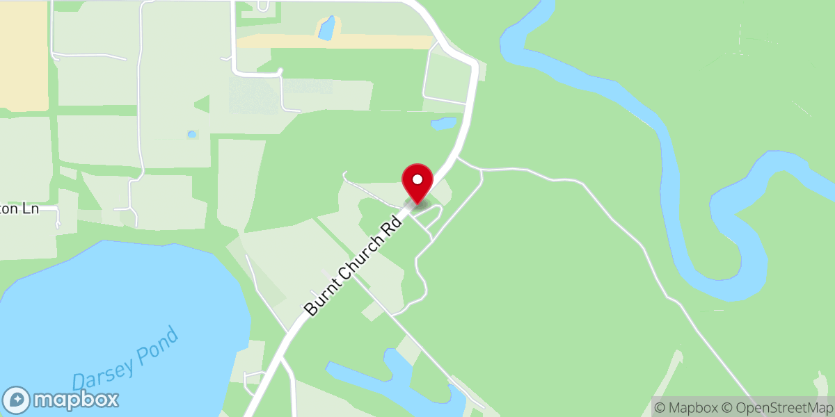 Map showing location of Camp Patten, South Georgia Council BSA