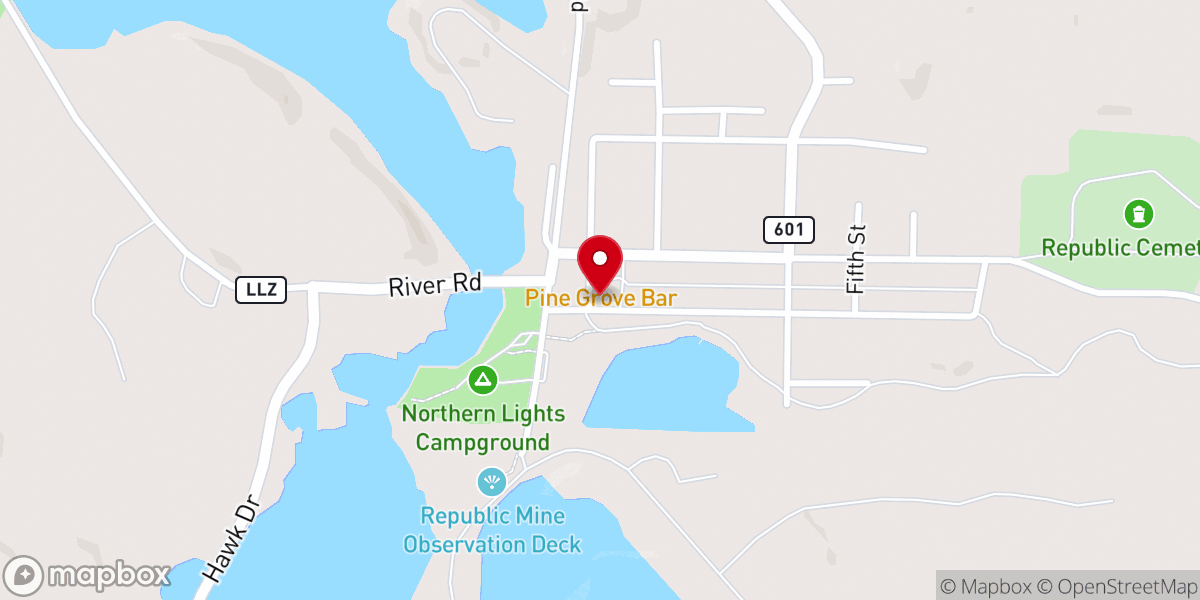 Map showing location of Republic United Methodist Church