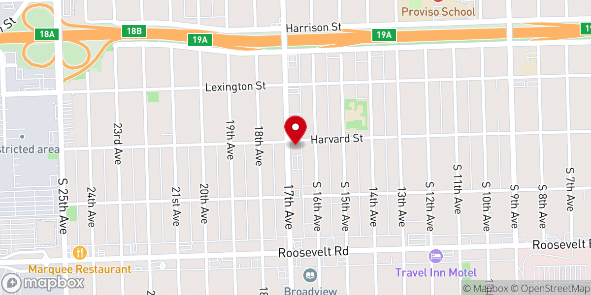Map showing location of Garden of Prayer Missionary Baptist Church